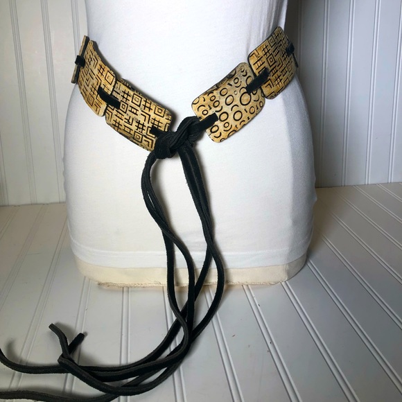 Long Art to Wear Vintage Sash Belt main image 4